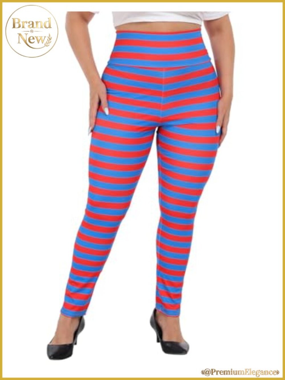 Plus Size Graphic Leggings High Waist Stretch Halloween Costume Full Length